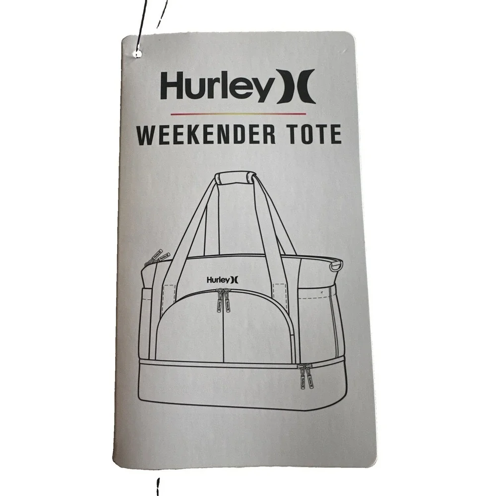 Hurley NWT Black Weekender Tote